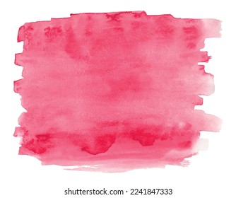 Viva magenta pink label watercolor background design. vector illustration. hand paint texture, isolated, watercolor textured backdrop, watercolor drop, notebook label