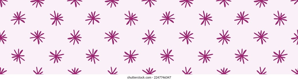 Viva magenta polka dot border. Vector color of the year dotty washi tape. 