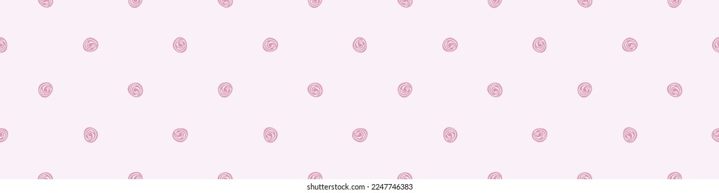 Viva magenta polka dot border. Vector color of the year dotty washi tape. 