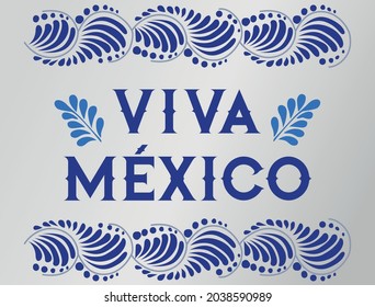 Viva Mexico art talavera, mexikanisches Handwerk, September 