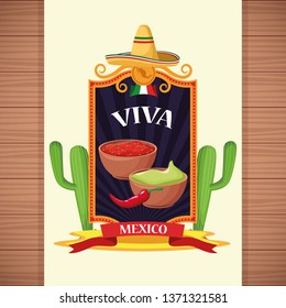 Viva mexico card cartoons