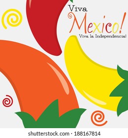 Viva Mexico card in vector format.