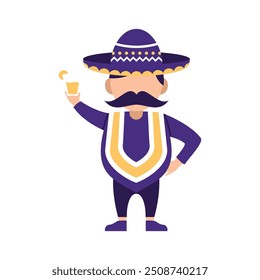 Viva Mexico Character Vector Design