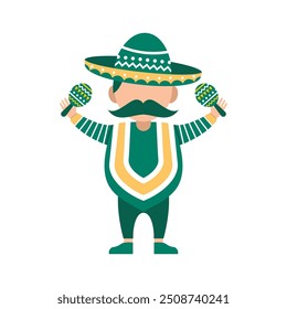 Viva Mexico Character Vector Design