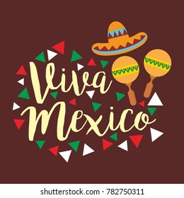 Viva Mexico Illustration Vector