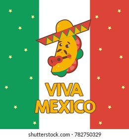 Viva Mexico Illustration Vector