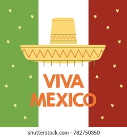 Viva Mexico Illustration Vector