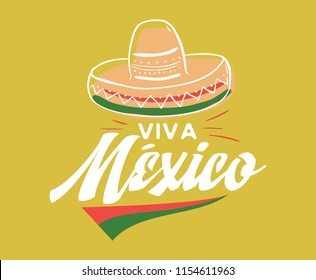 Viva Mexico Mexico Independence Day 16 Stock Vector (Royalty Free ...