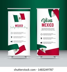 Viva mexico independence day design template. design for banner; greeting cards or print.