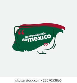 viva mexico independence day text box or banner