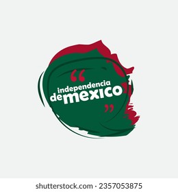 viva mexico independence day text box or banner