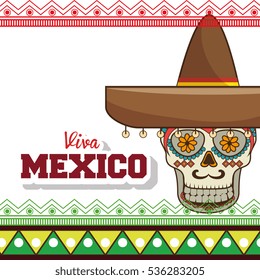 viva mexico poster celebration