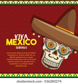 viva mexico poster celebration