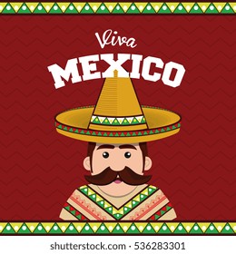 Viva Mexico Poster Celebration Stock Vector (Royalty Free) 536283301 ...