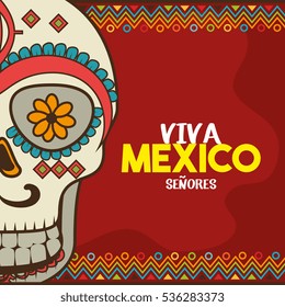 viva mexico poster celebration