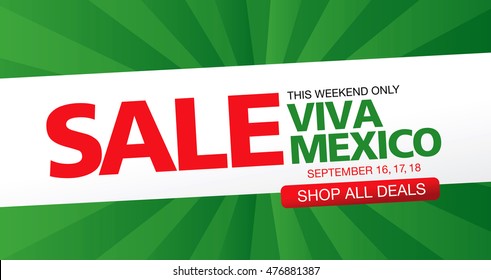 Viva Mexico sale template banner