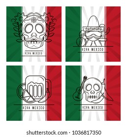 viva mexico traditional card