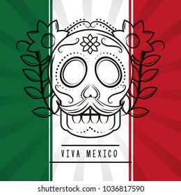 viva mexico traditional card