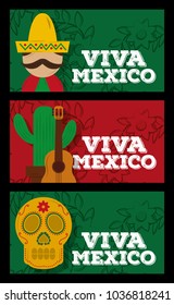 viva mexico traditional card
