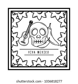 viva mexico traditional card