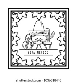 viva mexico traditional card