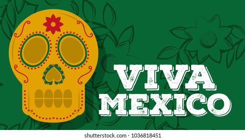 viva mexico traditional card