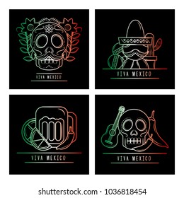 viva mexico traditional card