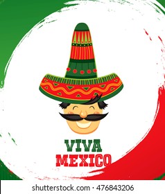 Viva Mexico! Vector illustration