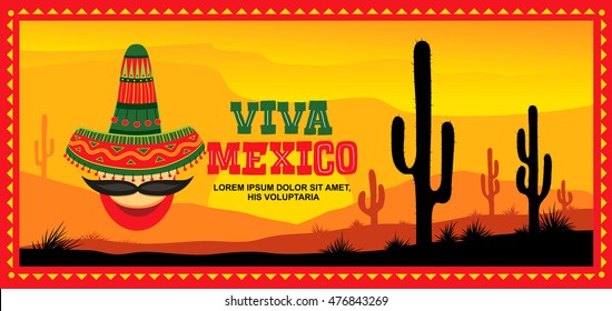 Viva Mexico! Vector illustration