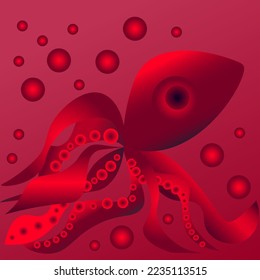 viva Octopus 2023 vector digital artwork