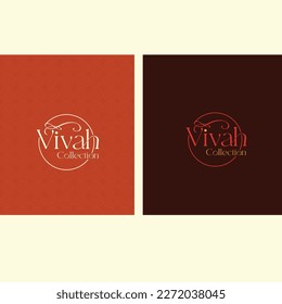 Vivah Collection Label vector, Indian Marriage Collection, Fashion Ethnic Wear, Wedding Jewellery collection