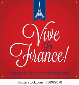 Vive La France Bastille Day card