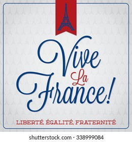 Vive La France Bastille Day card