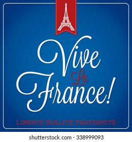 Vive La France Bastille Day card