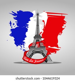 Vive La France vector illustration