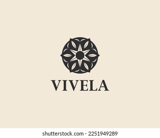 ViVela Leaf Simple Vector Logo