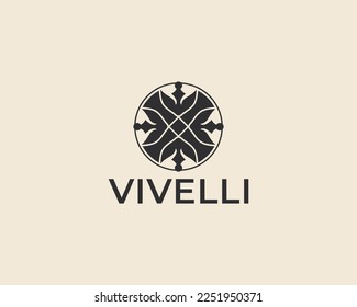 Vivelli Luxury Leaf Simple Logo