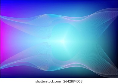 Vivid abstract artwork featuring smooth color gradients transitioning blue, pink, and purple, paired with flowing wave-like patterns for a serene and modern aesthetic. Ideal for digital design