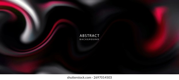 Vivid abstract background featuring red, black, and pink flowing curves. Dynamic, energetic swirls convey movement and bold style, ideal for modern.eps10