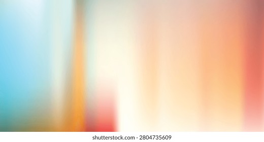 vivid abstract background with vertical blurred lines in warm oranges and reds alongside cool blues and pastels perfect for creative use
