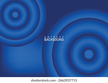  Lebendiger abstrakter blauer Farbverlauf-Hintergrund mit glattem kreisförmigem Licht und Schatteneffekt für modernes digitales Design, Website-Banner, Präsentationsvorlage oder futuristisches Grafikprojekt