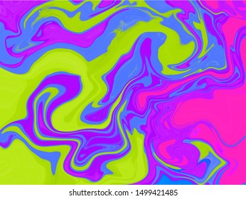 Vivid, abstract and colorful psychedelic background vector illustration. Colors of the year. Artistic background vector. 