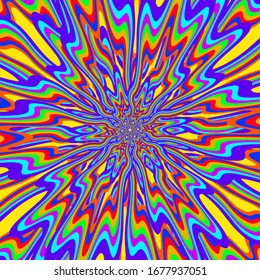 Vivid Abstract Colorful Psychedelic Background Made Stock Vector Royalty Free