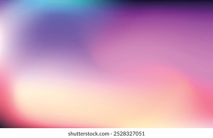 Cores abstratas vivas em gradiente, fundo borrado abstrato.