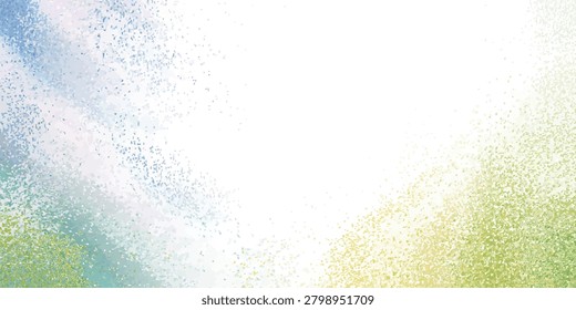 Vivid abstract composition featuring colored light particles.