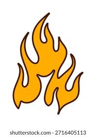 Lebendige abstrakte Flammengrafik mit dynamischen Formen und hellen Farben, perfekt für die Dekoration.