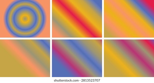 Vivid abstract geometric image featuring stripes and circles in bold yellow pink blue green colors ideal for contemporary art backgrounds and creative projects