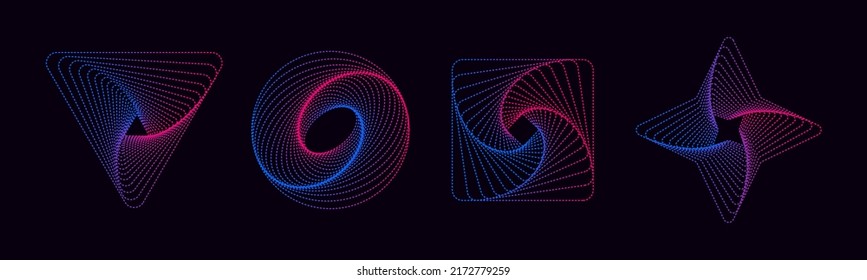 Vivid abstract graphic shapes. Use in web design, business card, invitation, poster, textile print, background.