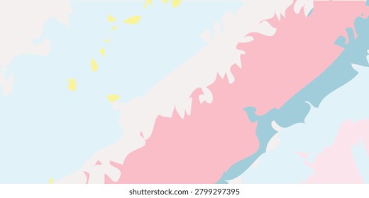 Vivid abstract map of New York State featuring pastel colors and artistic design, emphasizing geographic boundaries and regional diversity.