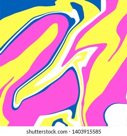 Vivid abstract painting featuring a swirling pattern marbling art. Captures dynamic energy and creative expression, ideal for artistic and decorative purposes or vibrant design concepts.